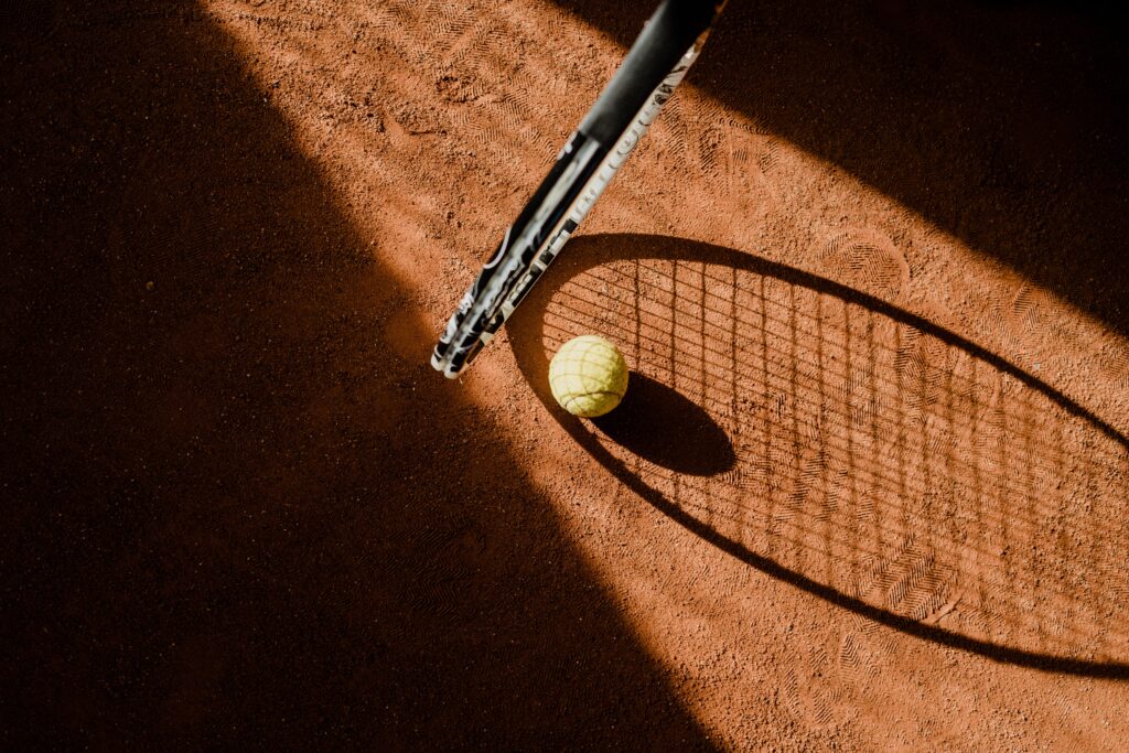 ennis player on court practicing precision and athletic performance